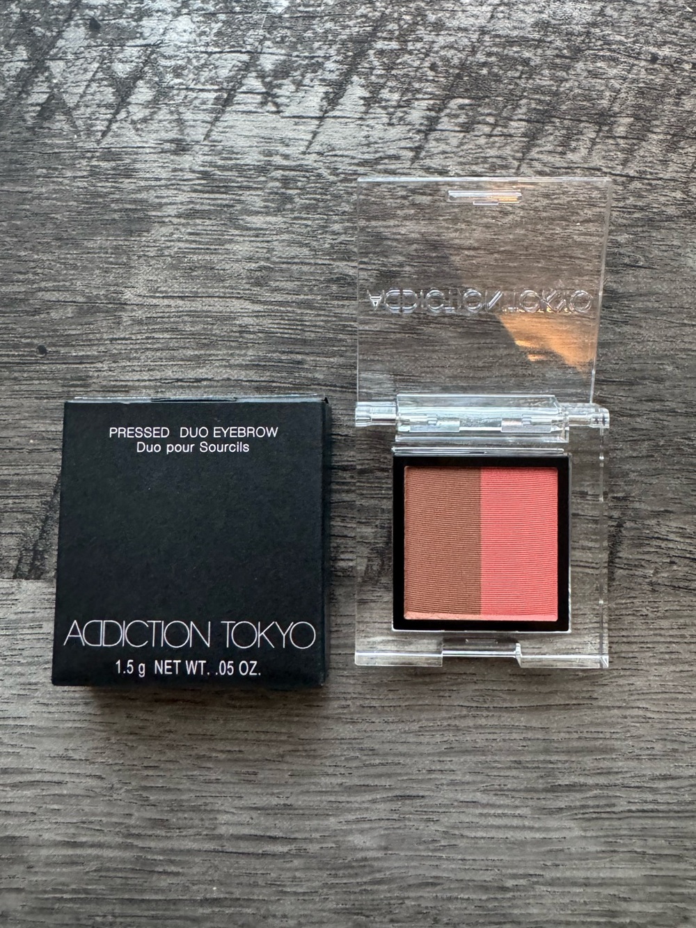 Addiction Tokyo Pressed Duo Eyebrow - Apricot Duo 005 NIB